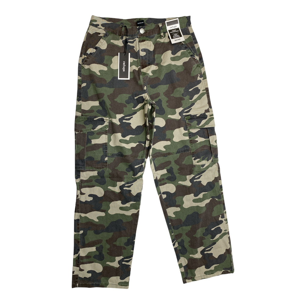 Refuge Womens Camo Hi-Rise Cargo Pants Size XS